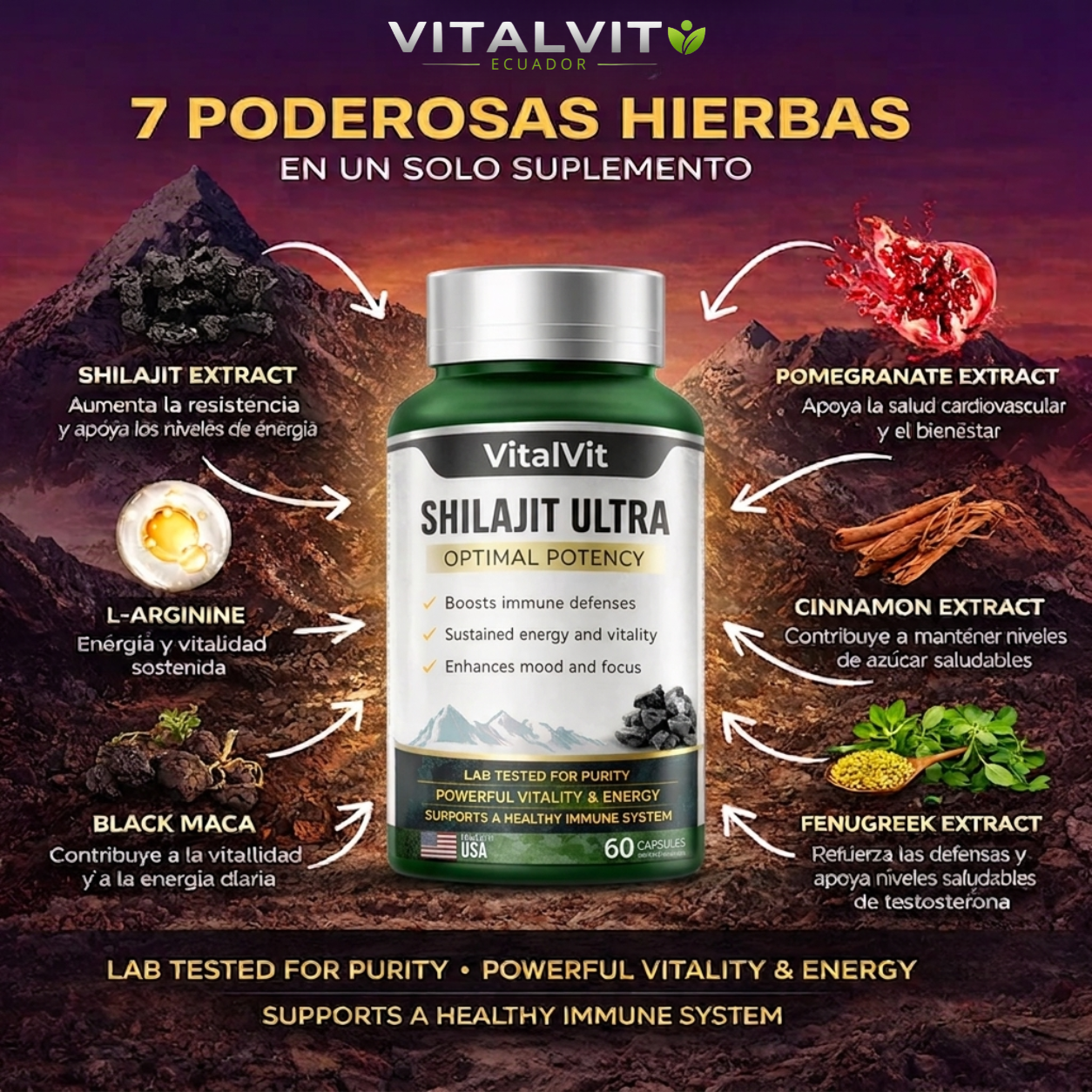 Shilajit Ultra™ Potencia Natural Masculina