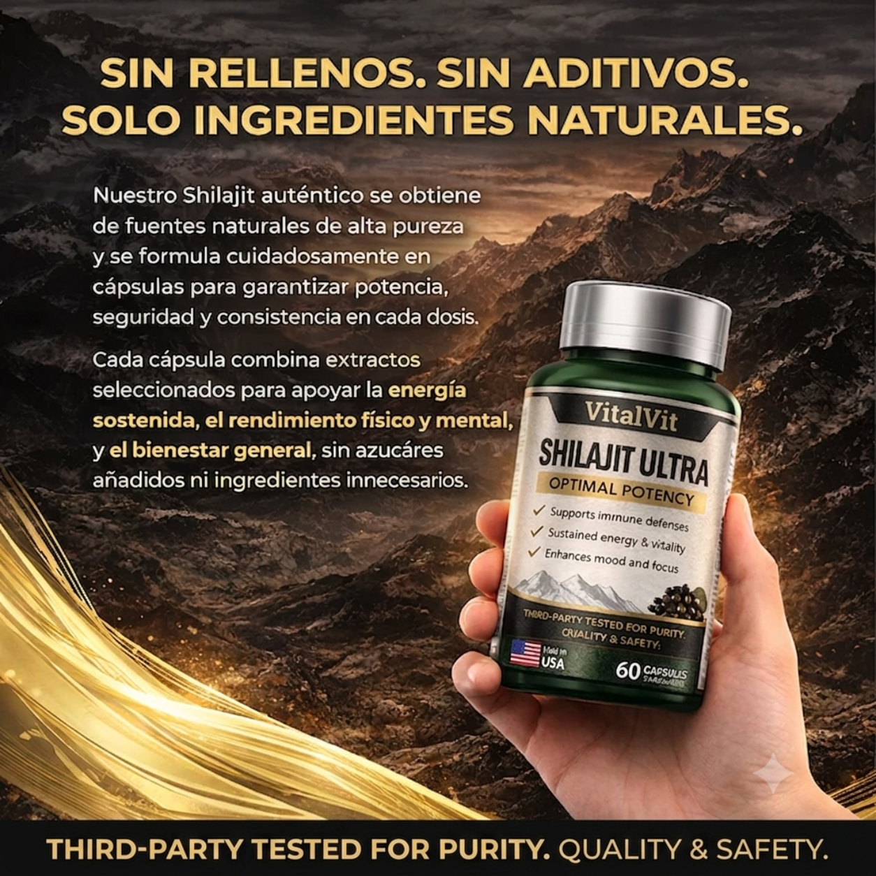 Shilajit Ultra™ Potencia Natural Masculina