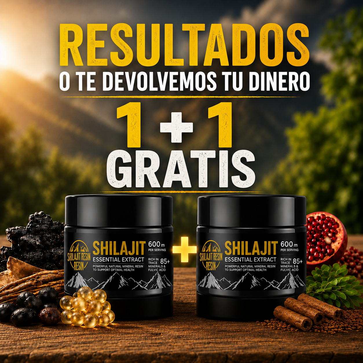 Shilajit Royal™ | Bienestar Masculino OFERTA 1+1 GRATIS
